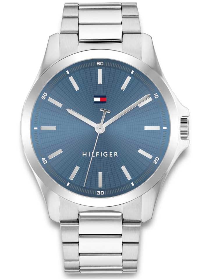 Tommy Hilfiger Bruce 1710670 -  Kvarts - Sølv - Herreklokker - Rustfritt stål - ledd m/pin - Mineral