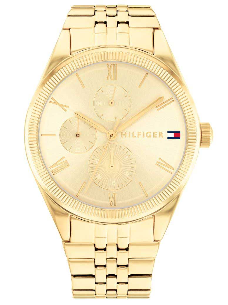 Tommy Hilfiger Monica 1782592 -  Kvarts - Gull - Dameklokker - Rustfritt stål - ledd m/pin - Mineral