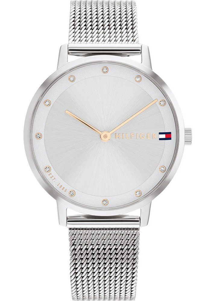 Tommy Hilfiger Pippa 1782665 -  Kvarts - Sølv - Dameklokker - Rustfritt stål - ledd m/pin - Mineral