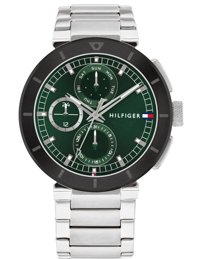 Tommy Hilfiger Lorenzo 1792117 -  Kvarts - Sølv - Herreklokker - Rustfritt stål - ledd m/pin - Mineral