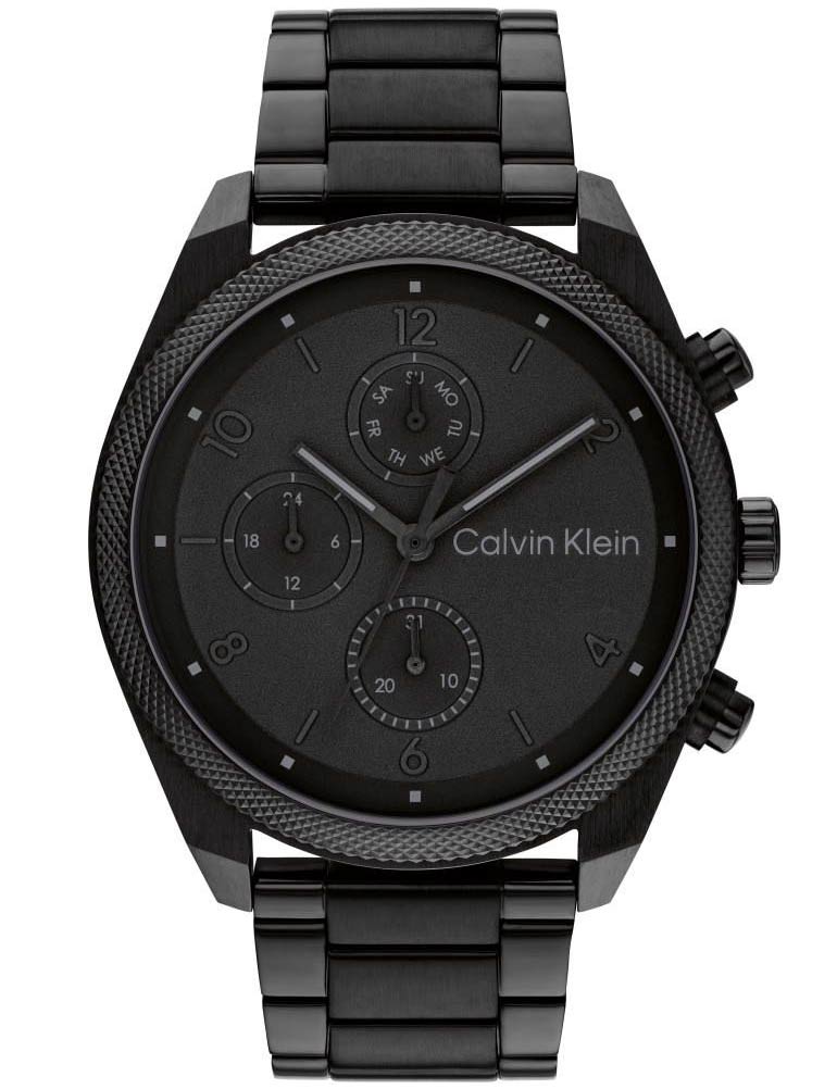 Calvin Klein Impact 25200359 -  Kvarts - Sort - Herreklokker - Rustfritt stål - ledd m/pin - Mineral