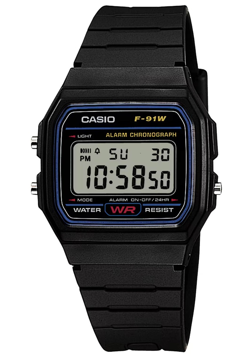 Casio klokke Casio klokke F-91W-1YER Retro Style universal