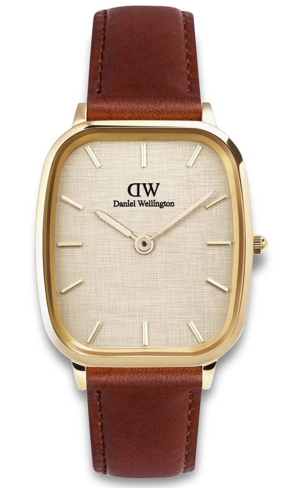 Daniel Wellington DW Watch Marlon St Mawes Linen Gold 32x36,3mm