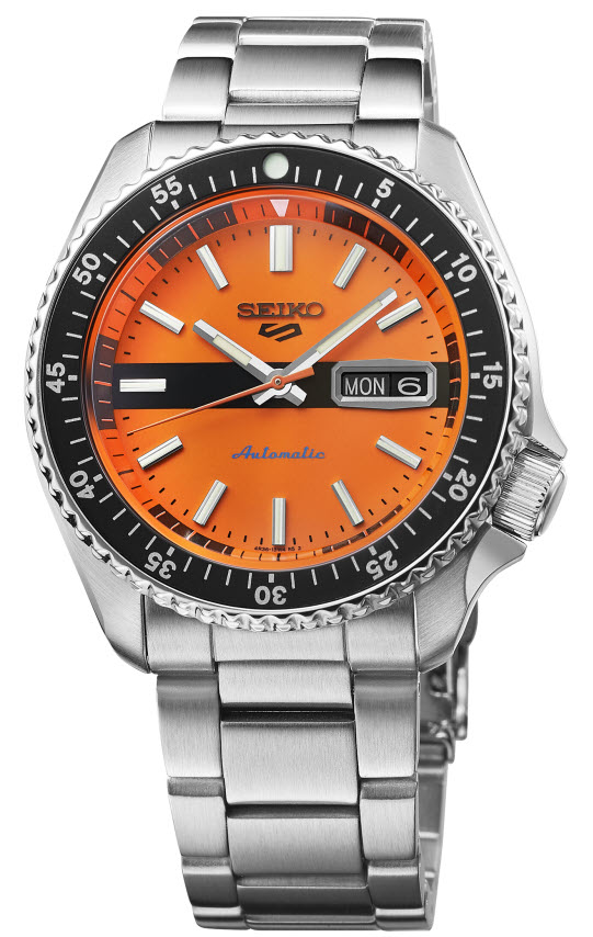 Seiko 5 Sports New Double Hurricane Special Edition SRPK11K1 -  Automatisk - Sølv - Herreklokker - Rustfritt stål - ledd m/pin - Mineral