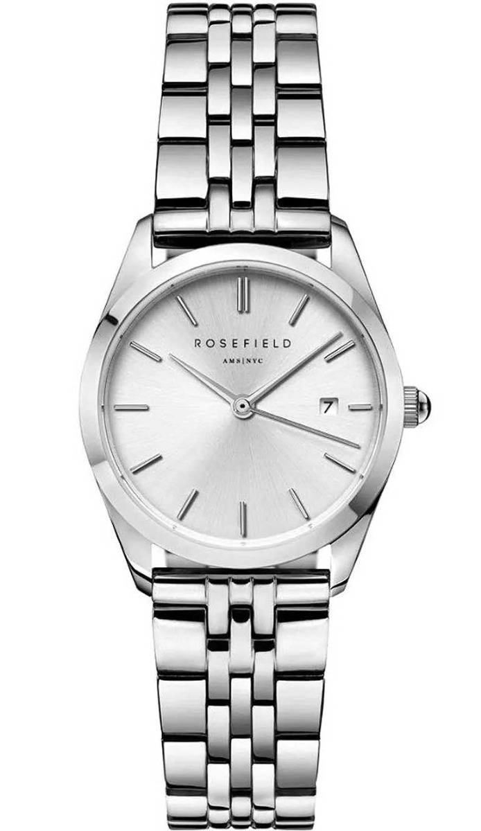 Rosefield, The Ace XS dameklokke i stål med lenke