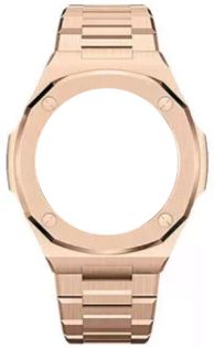 Unofficial Gen 4.2 Mod for Casio GA-2100 - Rosegolden Steel Case | Rosegolden Steel Bezel With Screws | Rosegolden Steel Bracelet