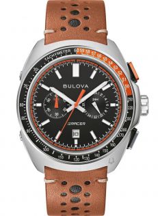 Sportslig herreklokke fra Bulova med kronograf og racingdesign - Racer Chronograph Collection | 98B427