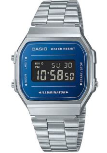Vapor Blue Vintage Casio med retro stålarmbånd og Illuminator-funksjon | A168WEM-2BEF