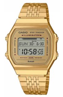 Gullfarget Casio smartklokke med skritteller og Bluetooth-tilkobling | ABL-100WEG-9AEF