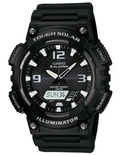 Casio AQ-S810W-1AVEF - Maskulin klokke i sort med LED-lys 