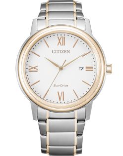 Citizen elegant herreur med Eco-Drive og to-farget stållenke | AW1676-86A