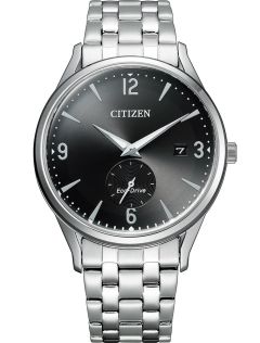 Citizen Eco-Drive herreur med svart urskive og sekundviser | BV1111-75E