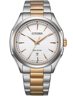 Citizen klassisk herreur med Eco-Drive og to-farget stållenke | AW1756-89A