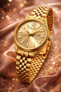 Carrie Taylor 32mm Golden Classic Date Sapphire CTW501 