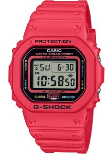 Rød G-SHOCK Energy Pack digital klokke med lynskjermdesign | DW-5600EP-4ER
