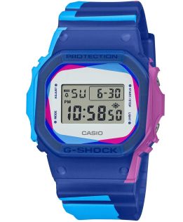 G-SHOCK Custom Art Series med printet firkantet design og iriserende skjerm | DWE-5600PR-2ER
