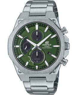 Grønn urskive Solar Edifice med safirkrystall og slank design | EFS-S570D-3AUEF
