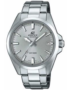 Casio Edifice med sølvfarget urskive og 100M vannmotstand | EFV-100D-8AVUEF