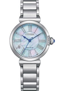Citizen Eco-Drive dameklokke med perlemor og diamanter | EM1060-87N