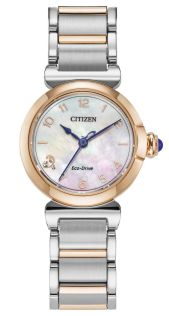Citizen L Mae dameklokke med perlemor og diamant | EM1136-87D