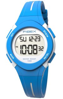 Dual tid barneklokke blå digital | FIBEX19EN001