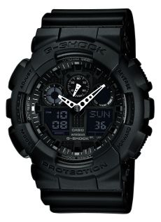 Stealth black G-Shock Speed Timer i minimalistisk design | GA-100-1A1ER