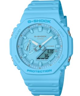 Miljøvennlig G-SHOCK "Casio" i turkis med karbonkjernebeskyttelse | GA-2100-2A2ER