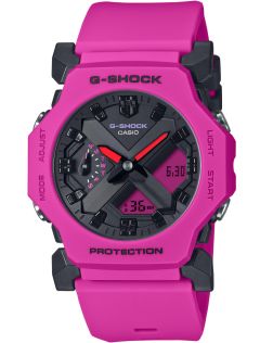 Kompakt rosa G-SHOCK med slank karbonkjernebeskyttelse og 200M vannmotstand | GA-2300-4AER