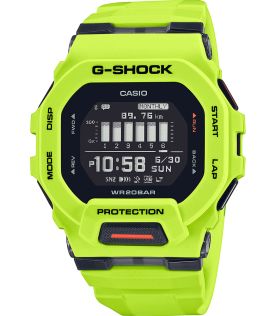 GPS treningsklokke med limegrønn design og skritteller, 200M vannbestandighet | GBD-200-9ER