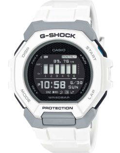 G-SHOCK G-Squad treningsklokke med hvit digital skjerm og 200M vannmotstand | GBD-300-7ER 