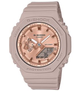 Rosa gullfarget G-SHOCK dameklokke med slank karbonkjerne | GMA-S2100MD-4AER