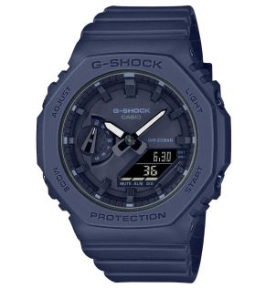 Slank G-SHOCK oktagonal klokke i marineblått med minimalistisk design | GMA-S2100BA-2A1ER