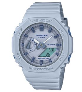 Mini G-SHOCK med blå karbonkjernebeskyttelse og 200M vannmotstand | GMA-S2100BA-2A2ER