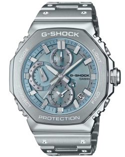 Full Metal G-SHOCK klokke med blå skive, solcelle og Bluetooth | GM-B2100AD-2AER