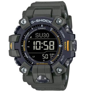 MUDMAN G-SHOCK med solcelle og triple sensor i grønt militærdesign | GW-9500-3ER