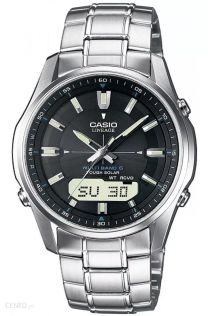 Radiostyrt klokke med safirglass og elegant design | LCW-M100DSE-1AER