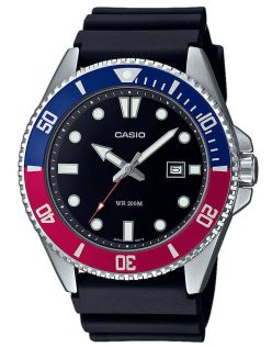 200M dykkerklokke med Pepsi bezel og lysende display | MDV-107-1A3VEF