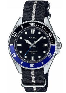 Casio Duro Mini dykkerklokke med aluminium bezel og NATO-reim | MDV-10C-1A2VEF
