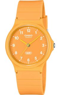 Orange miljøvennlig Casio-klokke med bio-basert rem og klassisk design | MQ-24B-9BEF