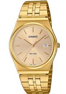 Gullfarget vintage Casio-klokke med 80-tallsarv og klassisk design | MTP-B145G-9AVEF
