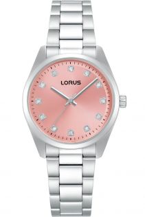 Lorus Ladies Crystal Pink 32mm
