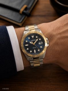 Lorus Mens Two-Tone Blue Steel 42mm 