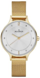Klassisk utseende som frembringer elegansen - Skagen Anita Gold Mesh SKW2150