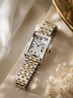 Seiko Ladies Two-Tone Roman Rectangular 22mm 