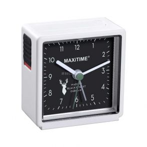 Maxitime Alarm Clock with Light and Snooze Button made in Black Forest, Germany 0950592 