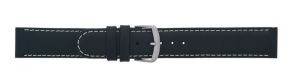 Falkenlund Deluxe Beco Watch Strap Anfibio Black Calf Leather 20mm Stainless Steel Buckle 342120S 