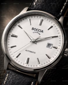 Boccia automatisk herreklokke i titan 41mm 