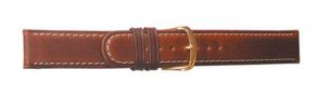 Falkenlund Deluxe Beco Watch Strap Sattelleder Brown Calf Leather 22mm Gold Plated Buckle 6151322G 
