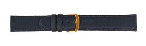 Falkenlund Deluxe Beco Watch Strap Eco Blue Calf Leather 18mm Gold Plated Buckle 6293818G 