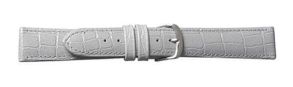 Falkenlund Deluxe Beco Watch Strap Louisiana Croco Light Grey Calf Leather 14mm Stainless Steel Buckle 6483214S 